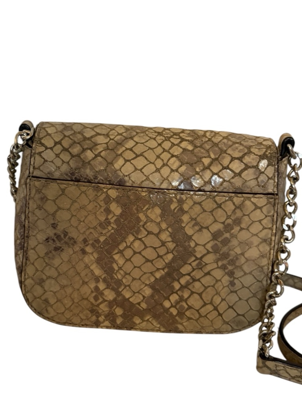 Michael Kors Y2K Vintage Metallic Gold Snake-Effect Crossbody Bag - Picture 5 of 10